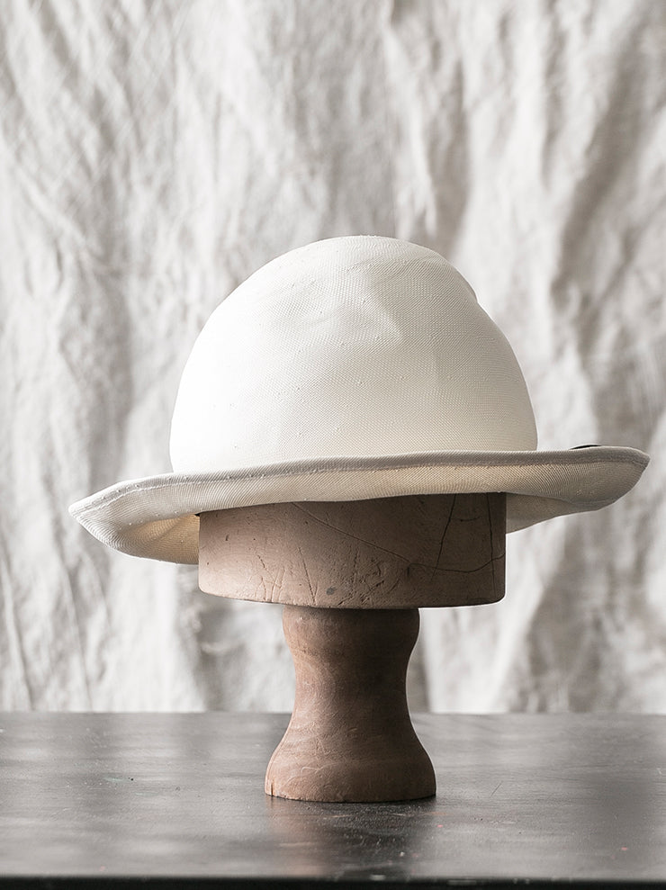 HORISAKI<br> SHEHK006 Japanese paper straw hat WHITE