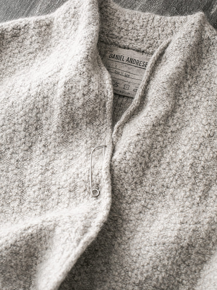DANIEL ANDRESEN<br> ASTER long knit cardigan / MINK