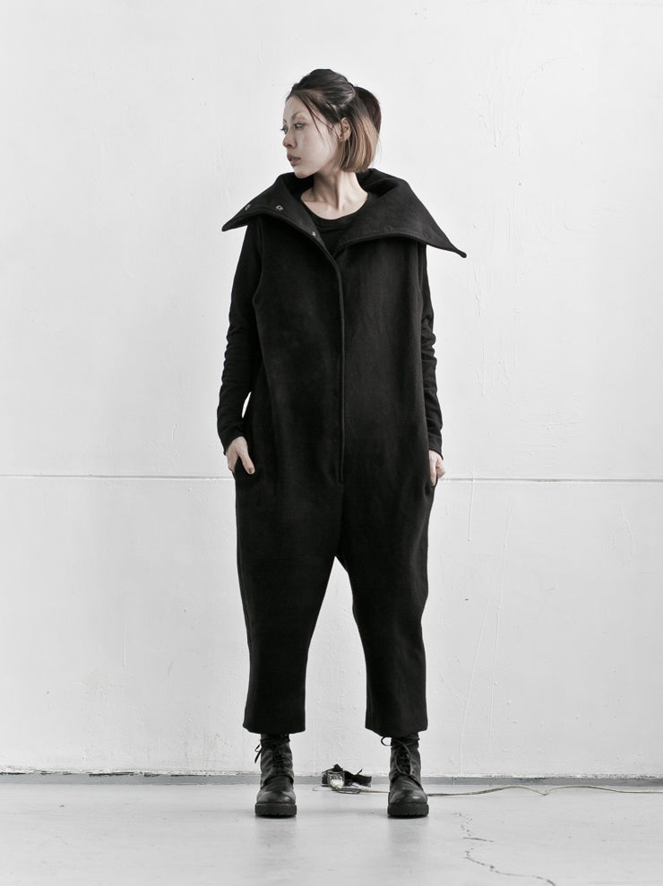 BIEK VERSTAPPEN<br> sleeveless jumpsuit / wool / GRAY