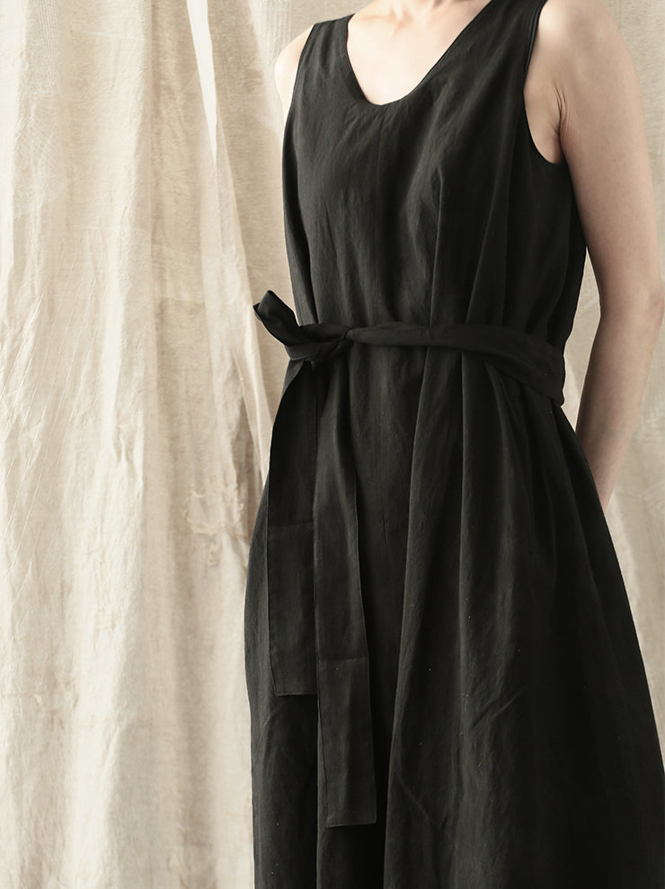 individual sentiments<br> WOMENS Layered Dress MOTTLED BLACK