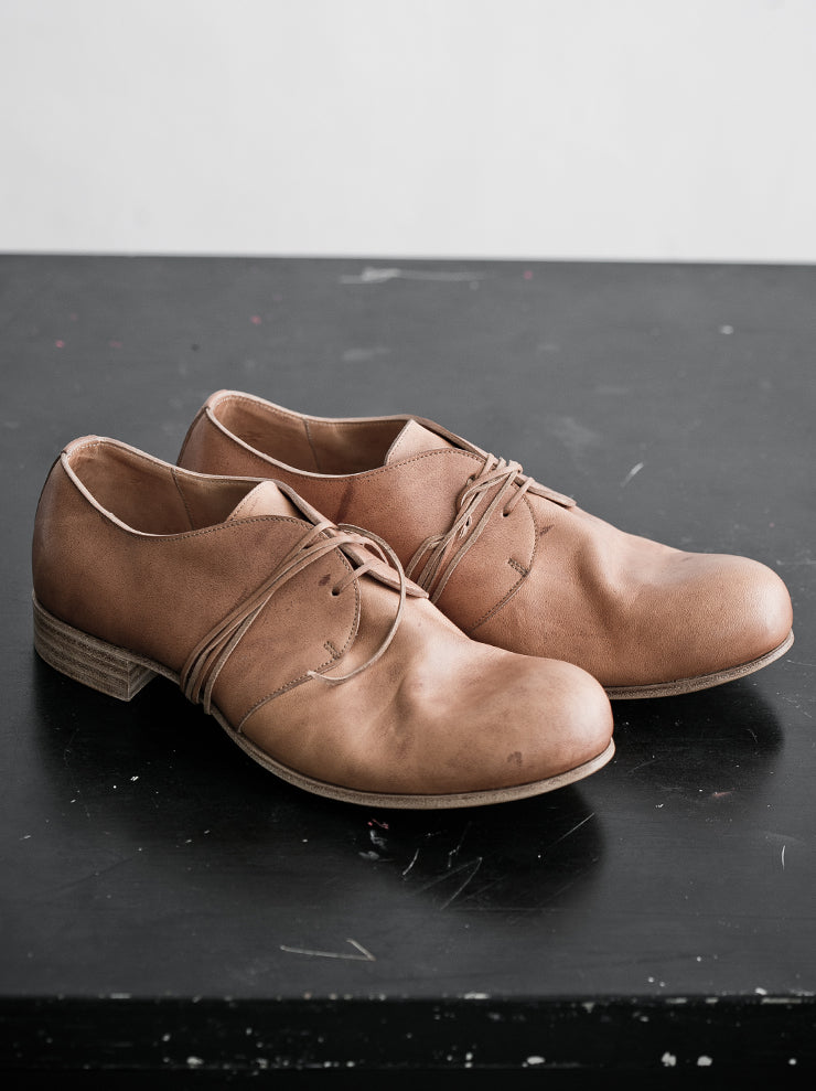DIMISSIANOS&MILLER<br> Men's Clutter Derby Chaplin Shoes NATURAL