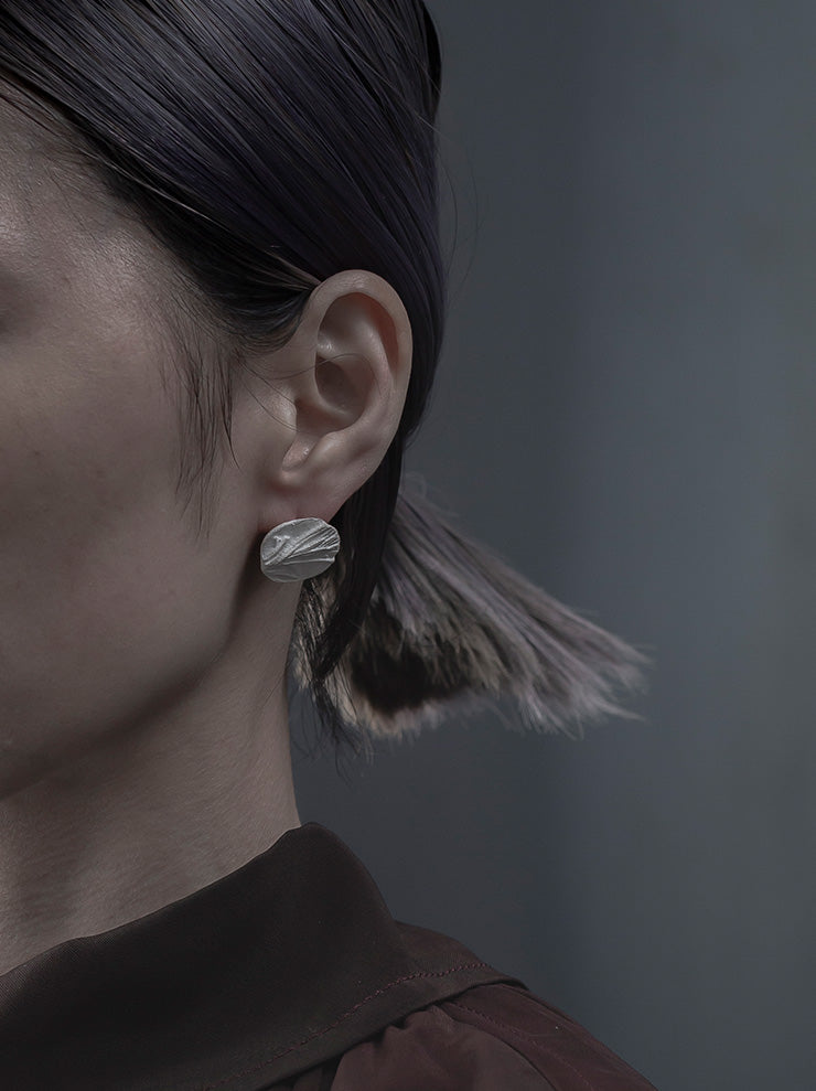 UMA WANG × DETAJ<br>HERB SILVER EARRINGS / ROSEMARY / WHITE