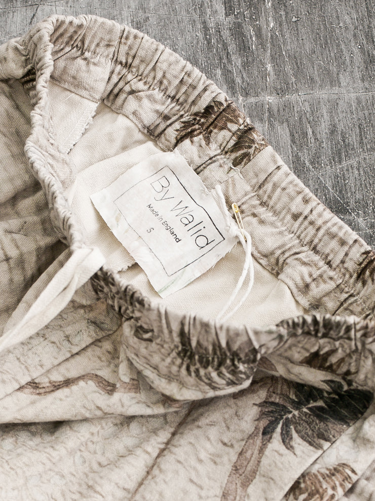 By Walid<br />ウィメンズジョエラトラウザー HAZY JUNGLE / printed canvas cotton