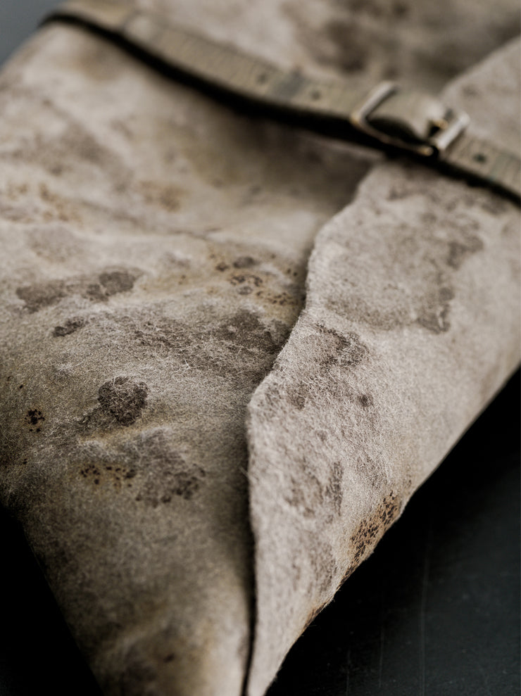 HORISAKI<br> ONE OF A KIND BAG2 Rabbit fur felt bag