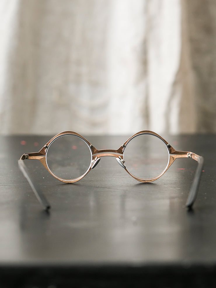 RIGARDS×DETAJ<br> Copper x solid wood sunglasses RED PATINA / RG0825DT