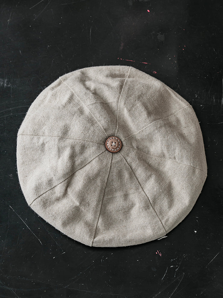 THE BACKWARD VENDOR<br> Picker hat / LINEN