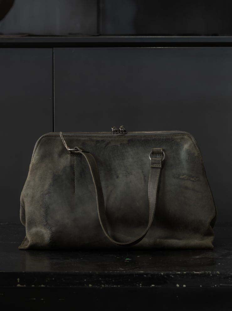 tagliovivo<br> Bowlet bag L / MILITARY & SILVER