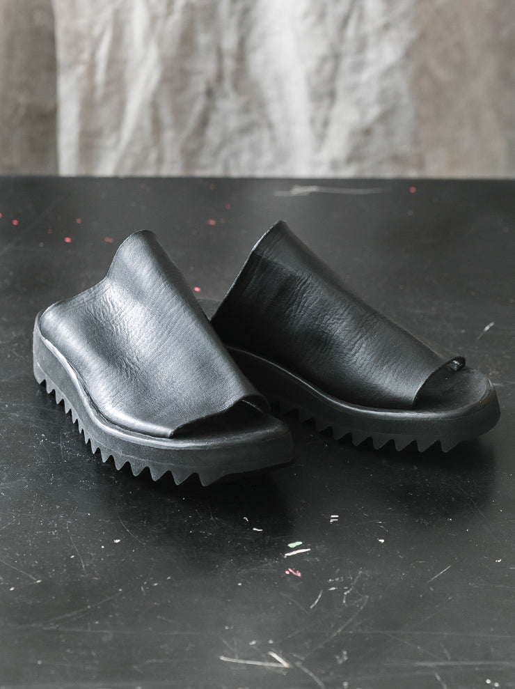 DIMISSIANOS&MILLER<br> Women's Rubber Sole Mules CALF / BLACK