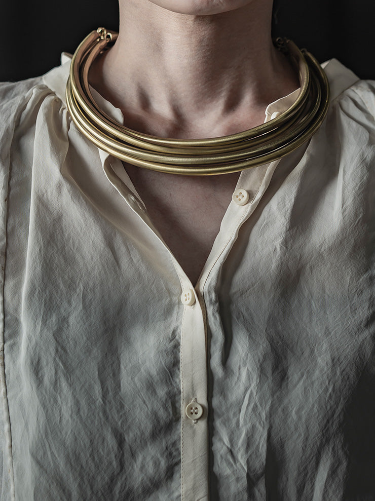 UMA WANG X DETAJ <br>AFRICAN BRASS NECKLACE