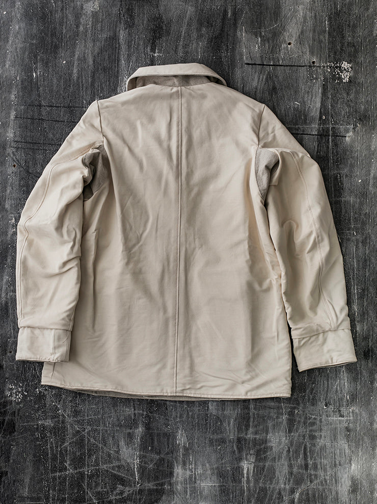 THE BACKWARD VENDOR<br>UNISEX リバーシブルヒーロージャケット / CREAM & LINEN