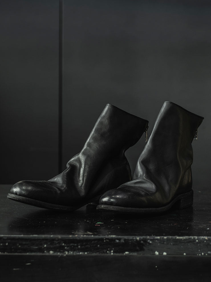 GUIDI<br>MENS バックジップブーツ 986X BLKT / HORSE FULL GRAIN