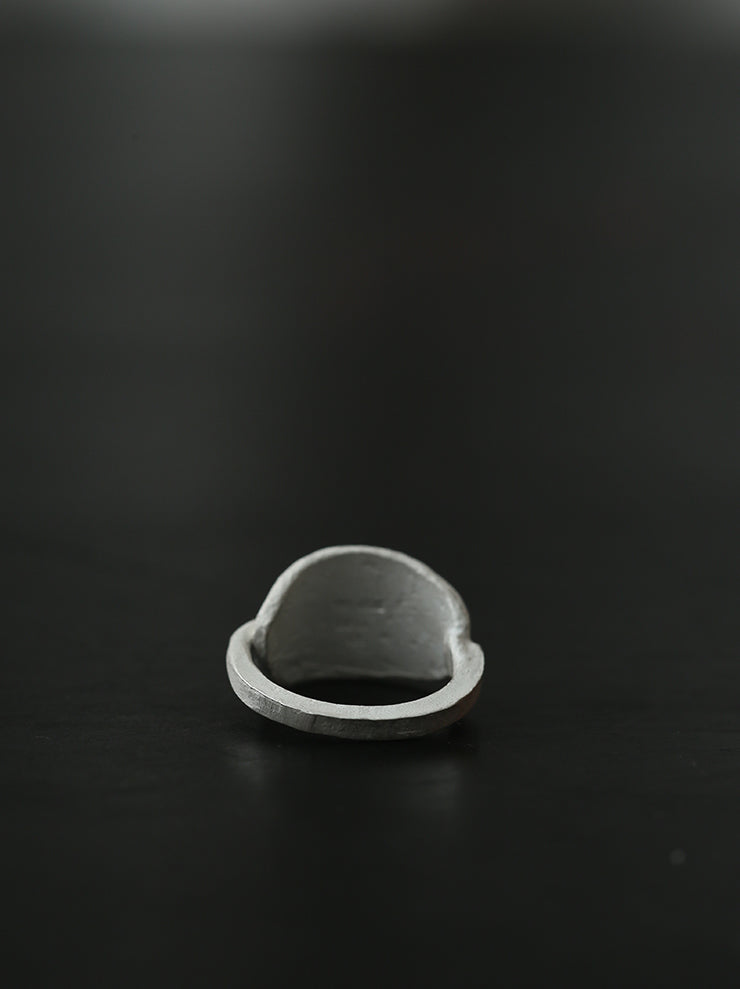 UMA WANG × DETAJ<br> LUNA SILVER RING / WHITE