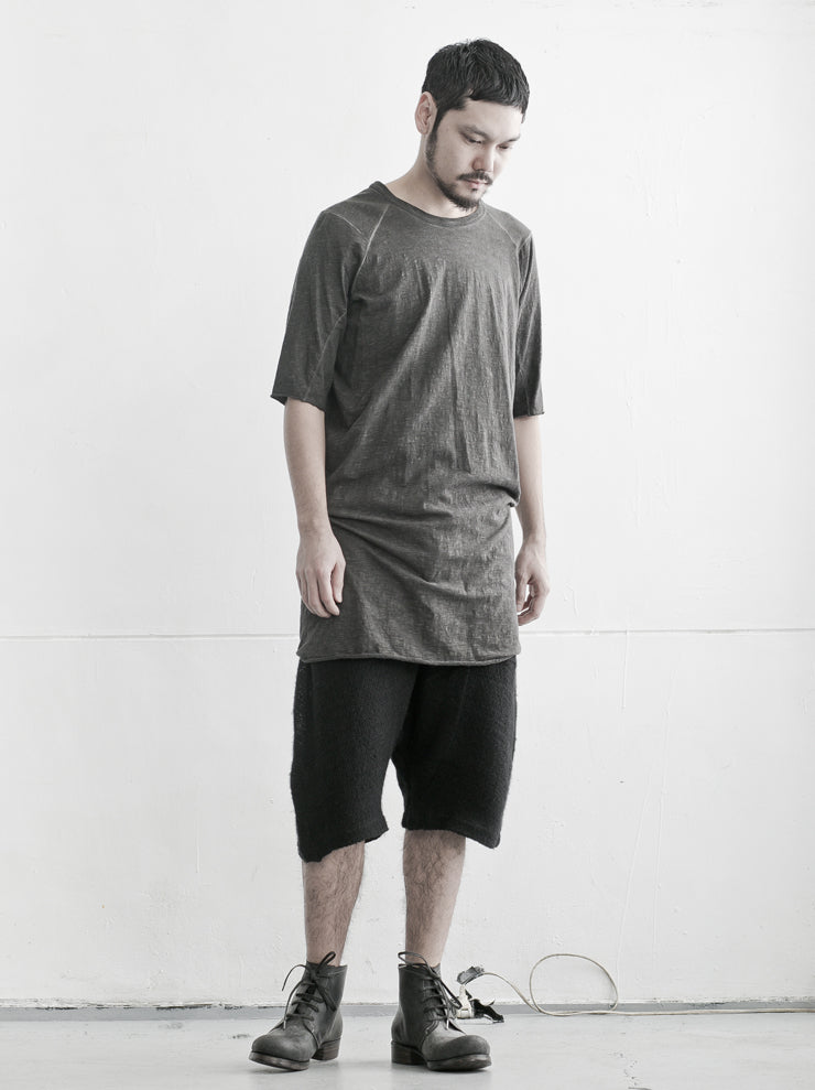 ISAAC SELLAM EXPERIENCE<br> MENS Cotton Jersey T-shirt PLOMB