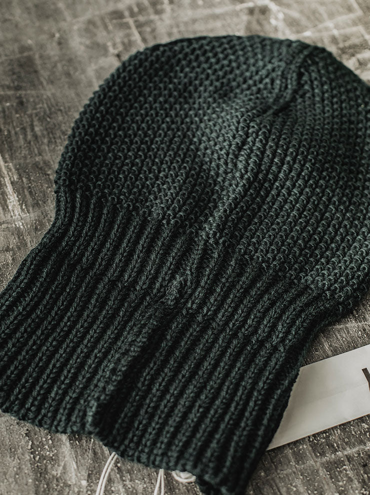 CASEY CASEY<br> UNISEX Moss Stitch Knit Cap / GREEN