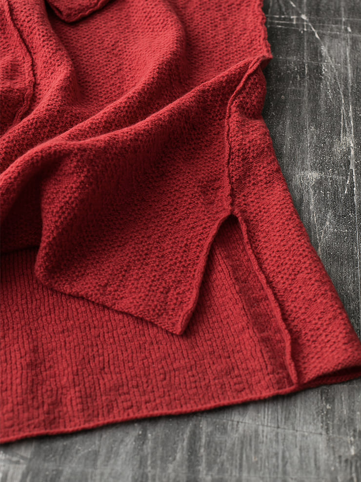 DANIEL ANDRESEN<br> ECHINECEA knit dress / RED