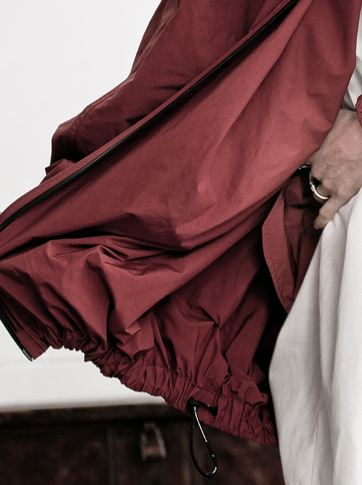NILøS<br> Ruched long blouson RED
