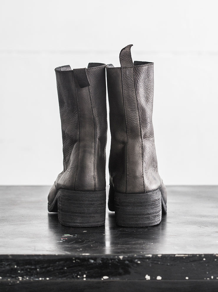 NUTSA MODEBADZE <br>Women's lace-up boots BEIGE ASH