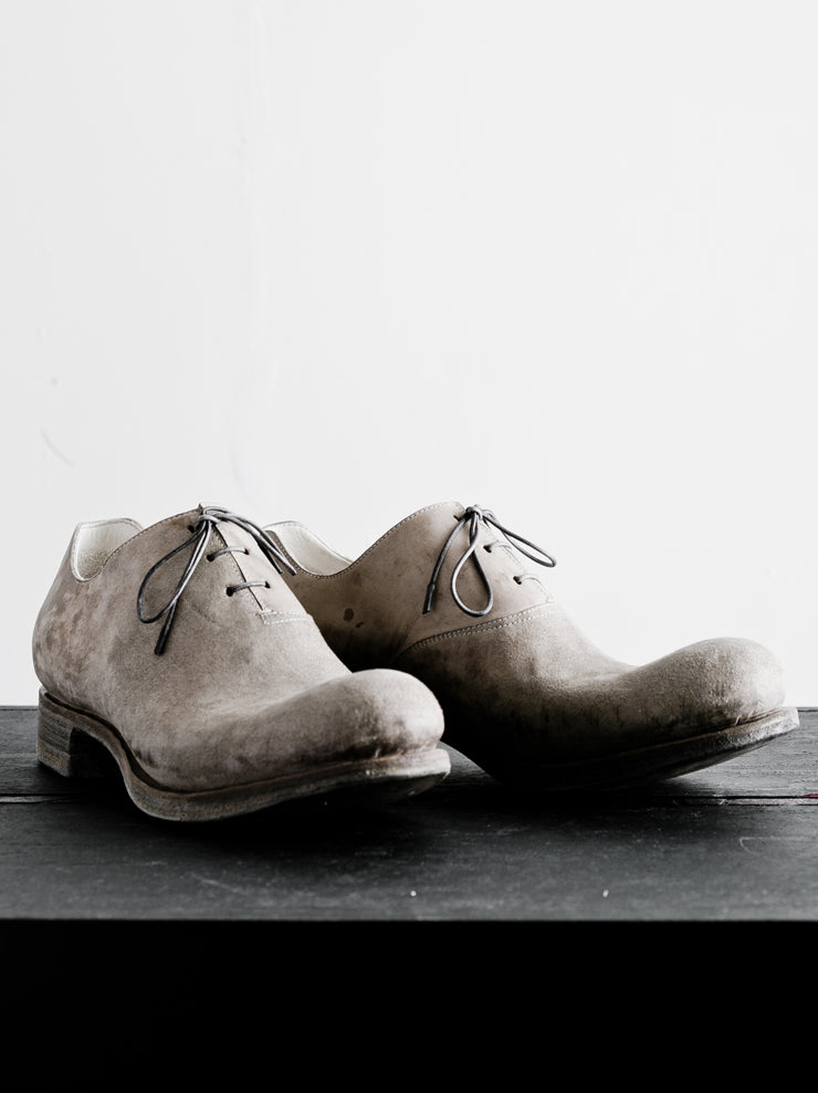 EMATYTE<br> MENS Horse Leather Culatta Onepiece Lace-up Shoes / MARBLE