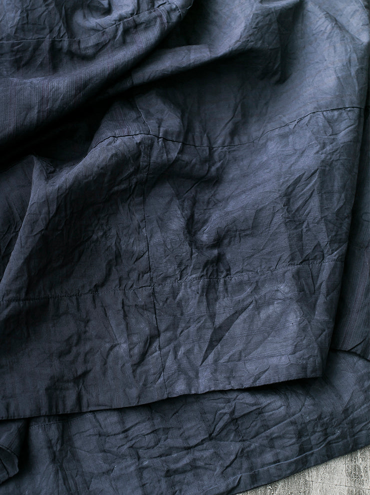 ATELIER SUPPAN <br>WOMENS mixed material button skirt