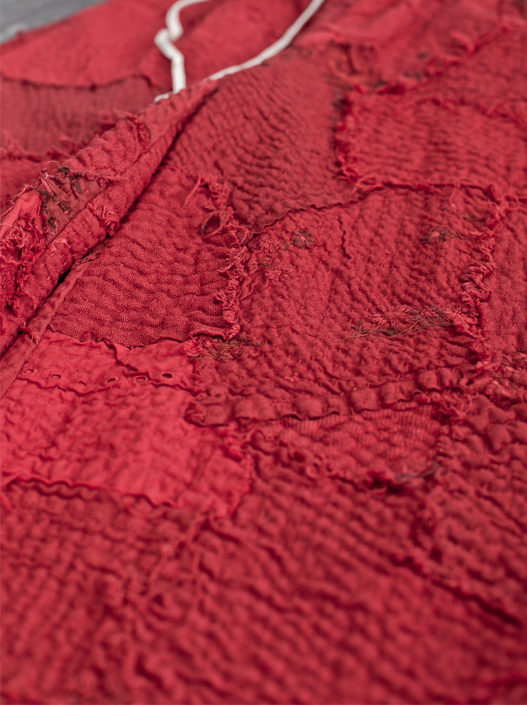 By Walid<br> Women's Daniela Trousers RED / repatch 19th century linen