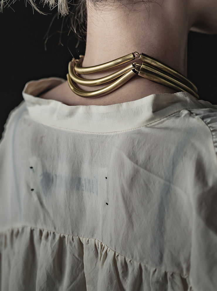 UMA WANG X DETAJ <br>AFRICAN BRASS NECKLACE