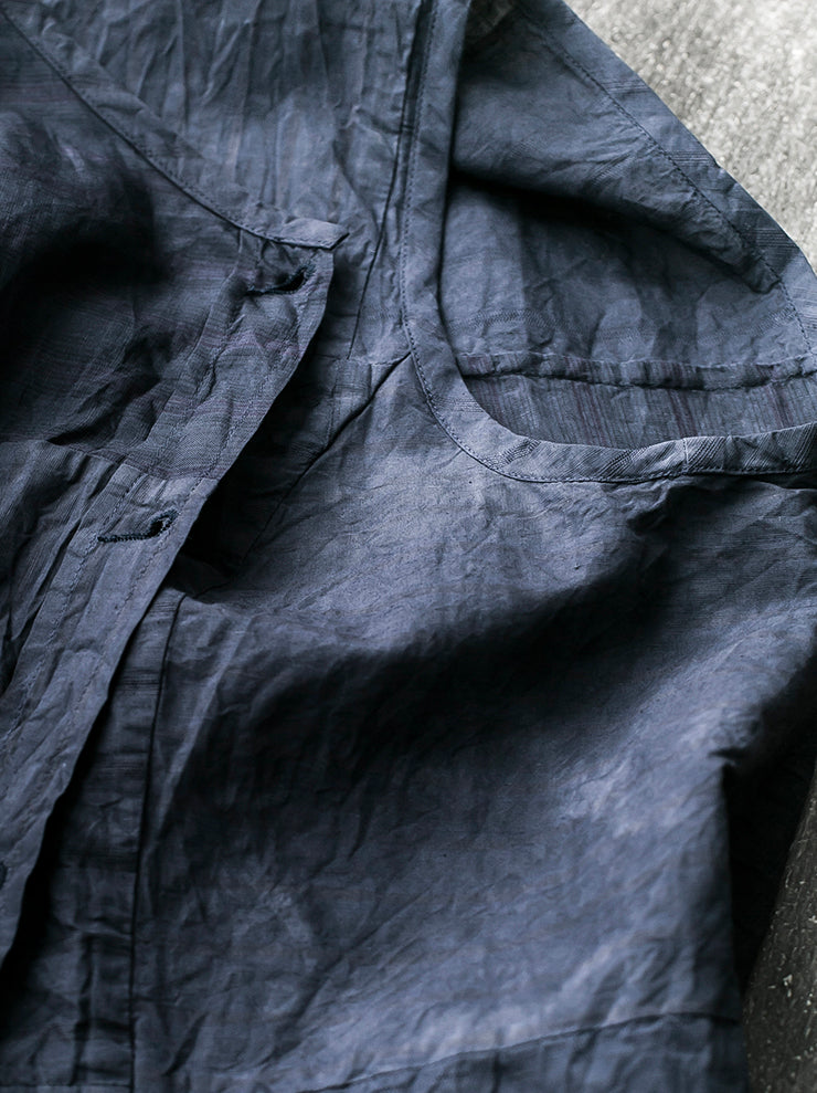 ATELIER SUPPAN<br> WOMENS mixed material sleeveless shirt