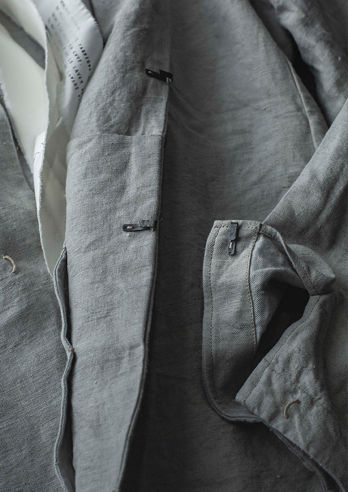 ATELIER SUPPAN<br> MENS low-cut hemp jacket