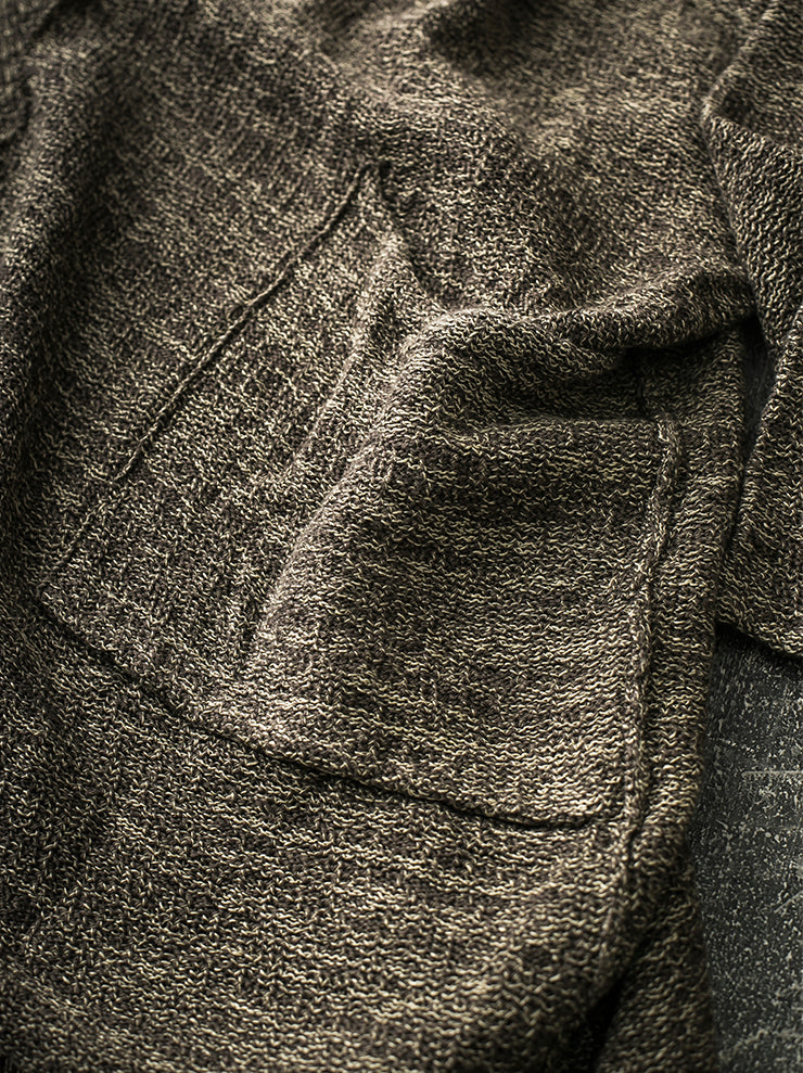 DANIEL ANDRESEN<br> APPLE linen knit cardigan NOUGAT×CORN