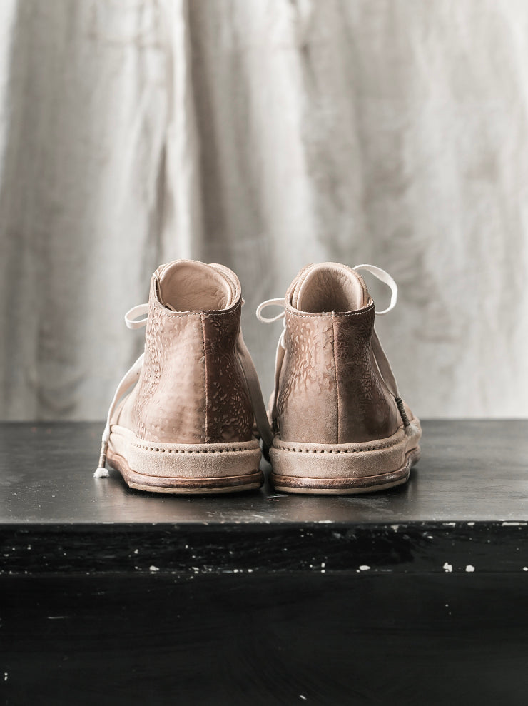 SEYE<br> MENS Classic high-cut leather shoes / NATURAL