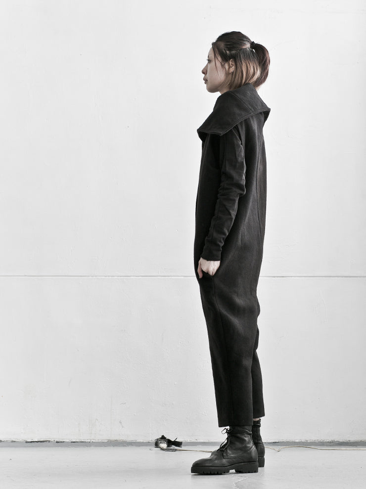 BIEK VERSTAPPEN<br> sleeveless jumpsuit / wool / GRAY