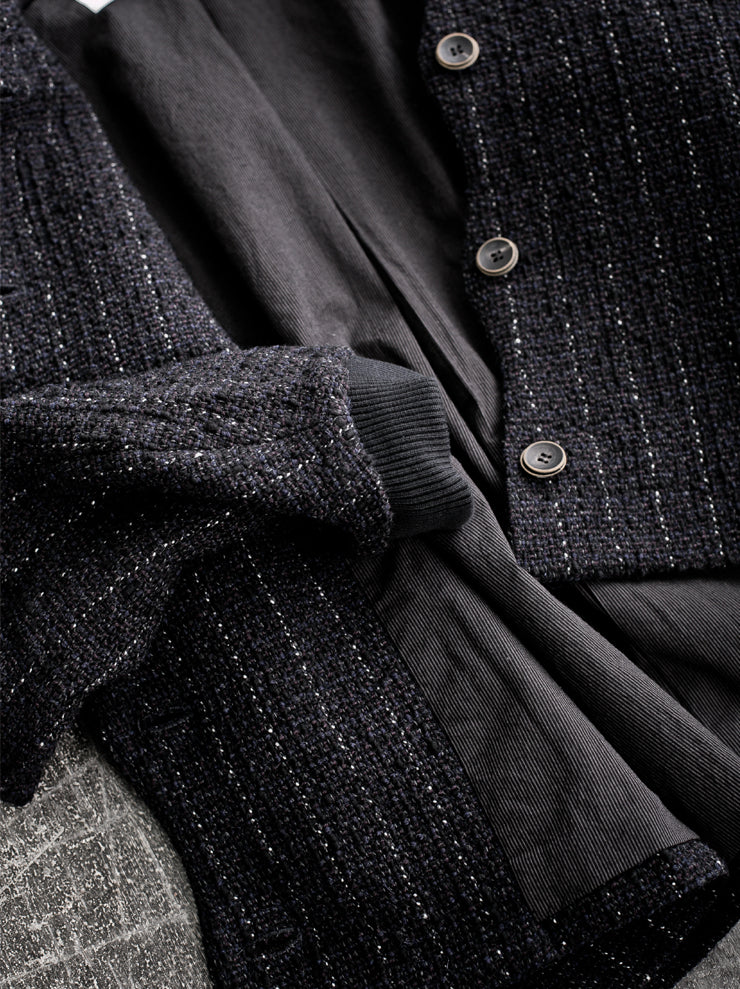 individual sentiments<br />ツイードジャケット NAVY BLACK