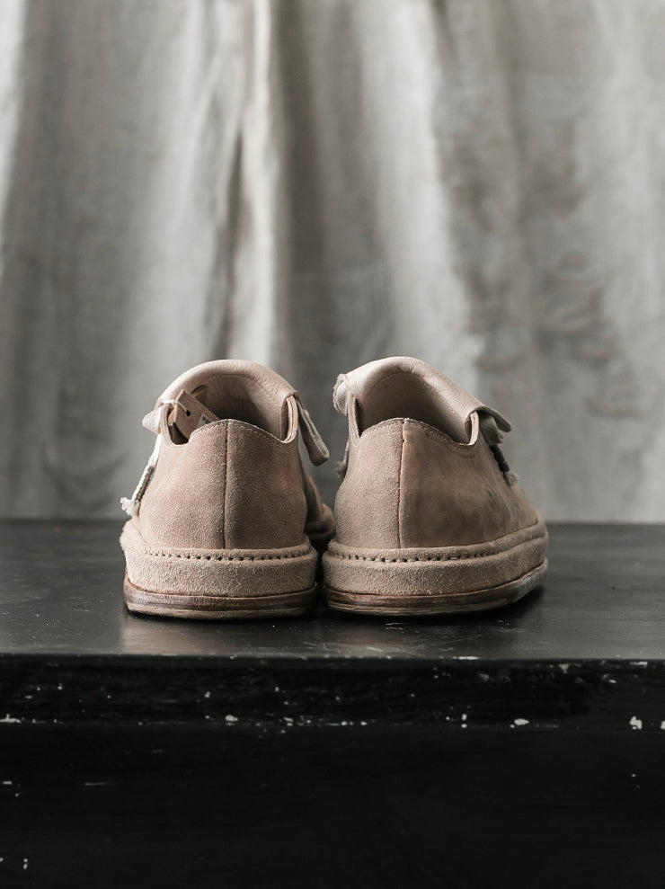 SEYE<br> MENS Low overtan leather shoes / NATURAL