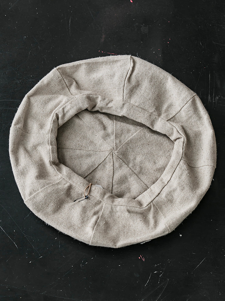 THE BACKWARD VENDOR<br> Picker hat / LINEN