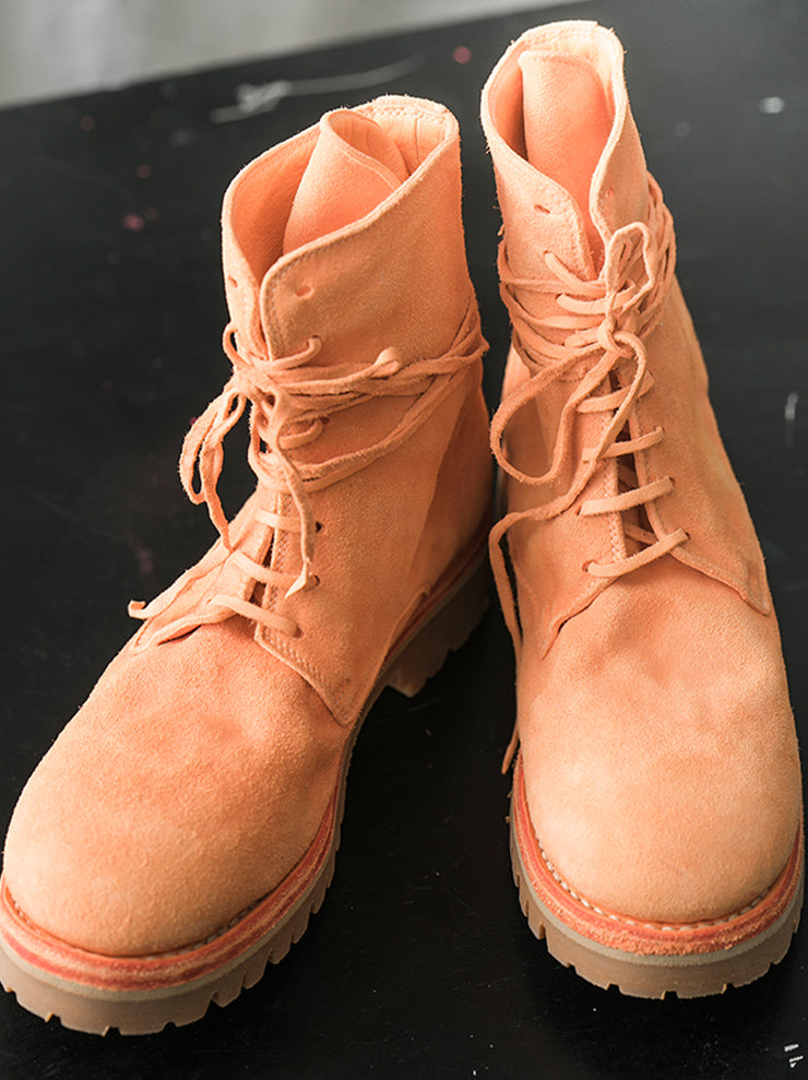 GUIDI<br>WOMENS レースアップブーツ 795V ORANGE CO74T / BABY BUFFALO REVERSE