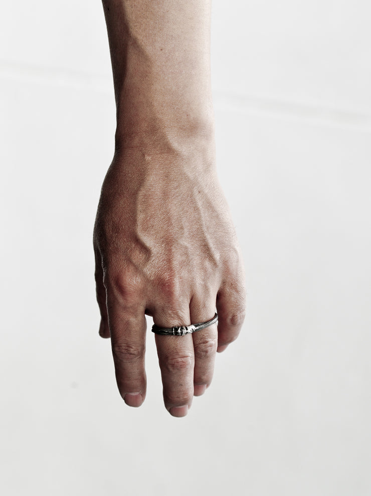 DETAJ <br>HAIR RING / BLACK