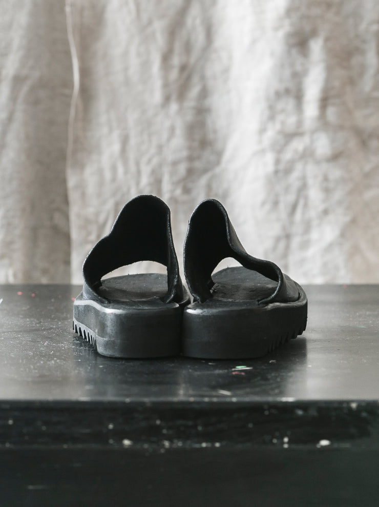 DIMISSIANOS&MILLER<br> Women's Rubber Sole Mules CALF / BLACK