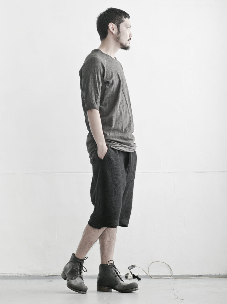ISAAC SELLAM EXPERIENCE<br> MENS Cotton Jersey T-shirt PLOMB