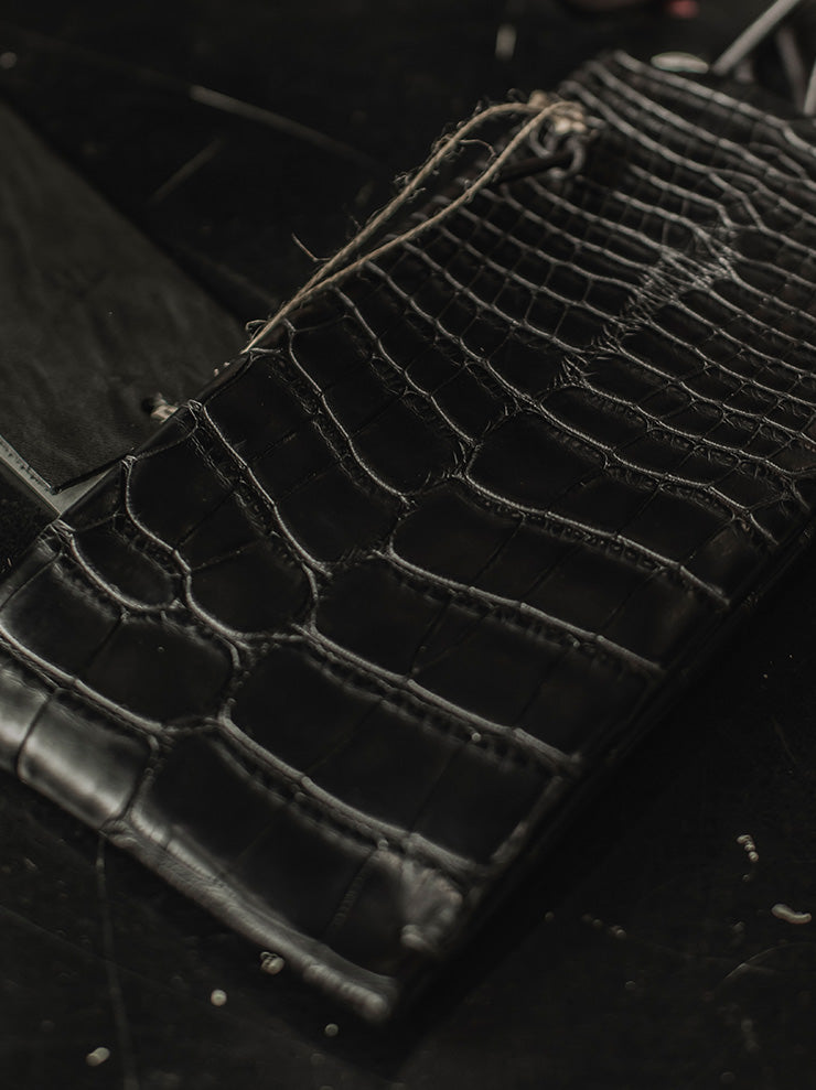 tagliovivo<br> Phone case / CROCODILE / BLACK