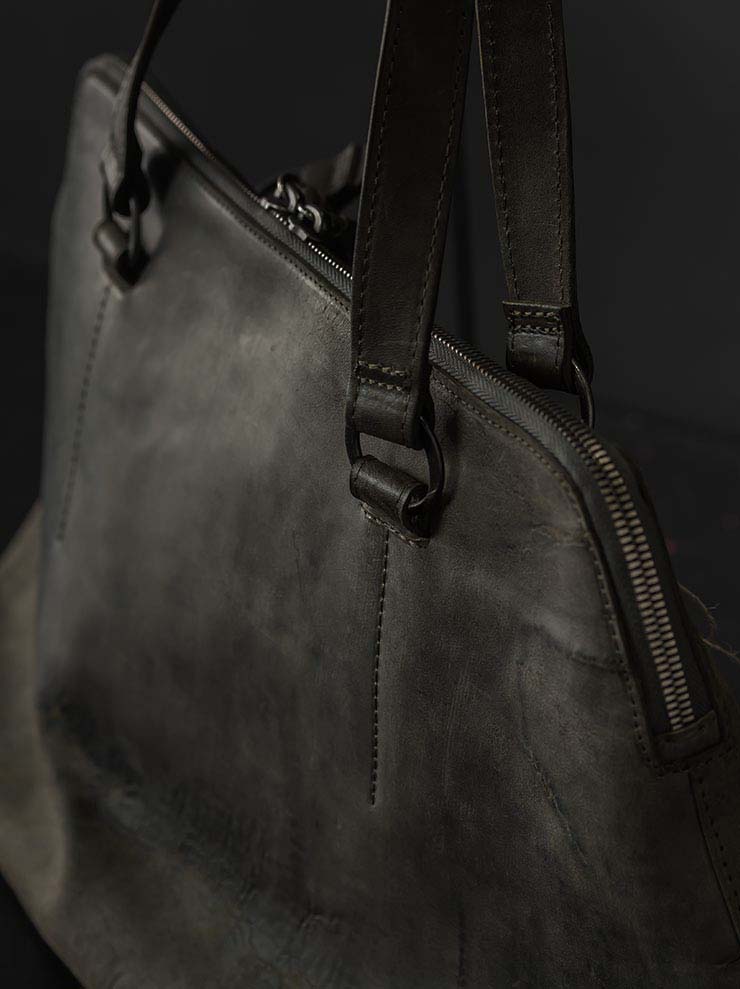 tagliovivo<br> Bowlet bag L / MILITARY & SILVER
