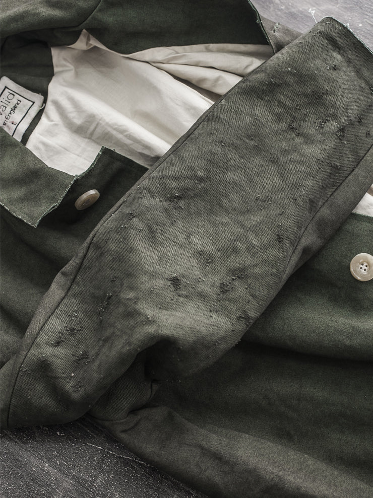 By Walid<br />メンズナディムコート MILITARY / military canvas cotton / SIZE L