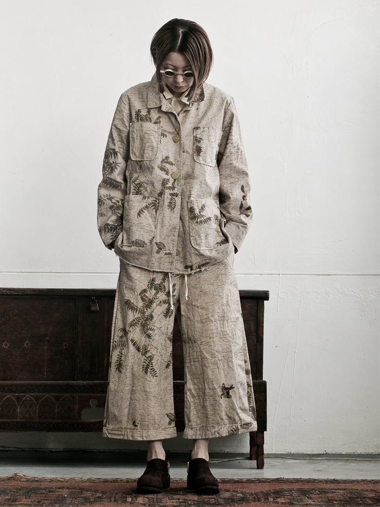 By Walid<br />ウィメンズジョエラトラウザー HAZY JUNGLE / printed canvas cotton