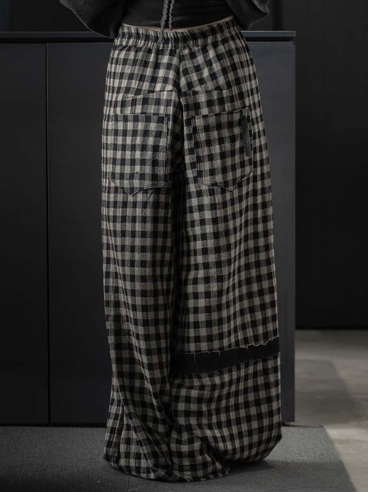 serien°umerica<br> WOMENS check trousers / CHECKED
