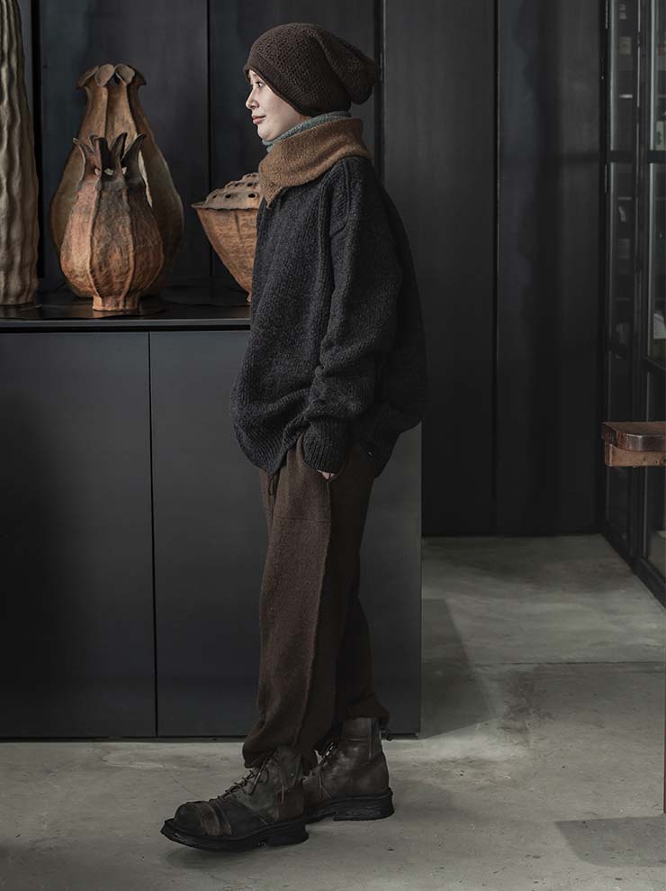 DANIEL ANDRESEN <br>Aaron チューブスカーフ / Walnut
