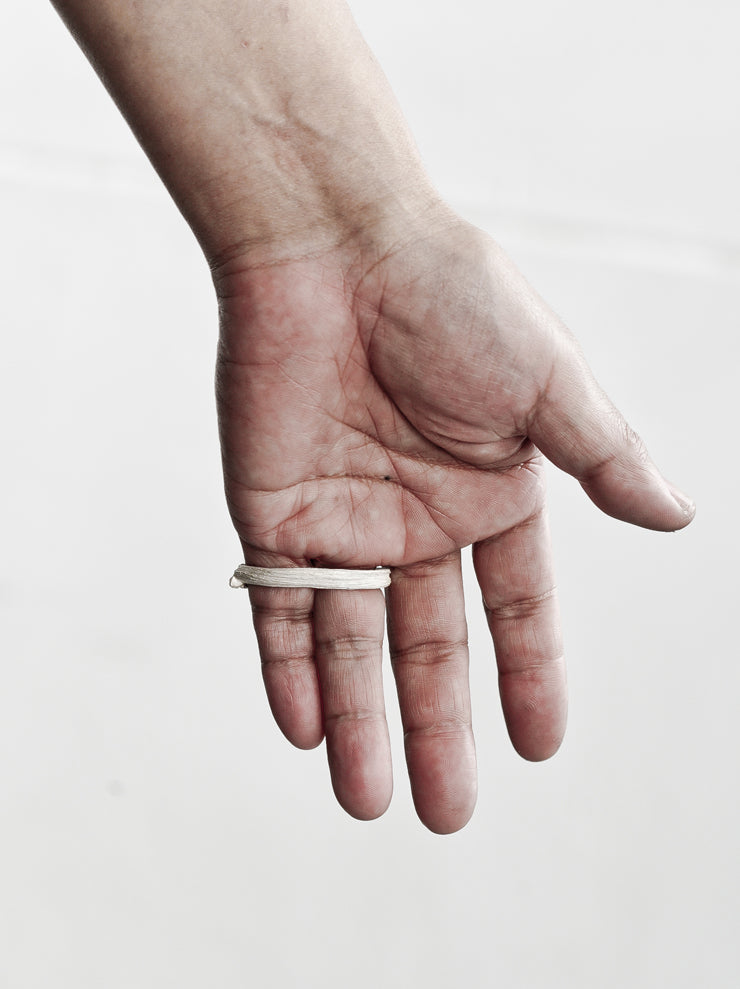 DETAJ <br>HAIR RING / WHITE