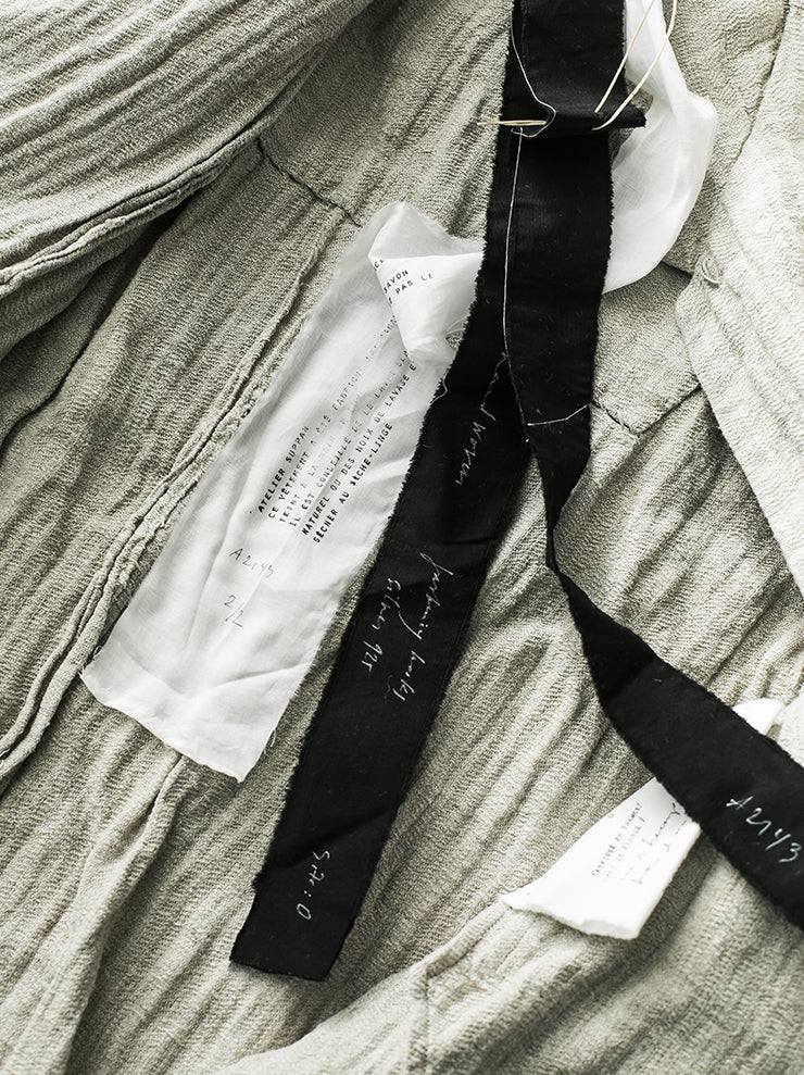 ATELIER SUPPAN<br> WOMENS HEMP COAT