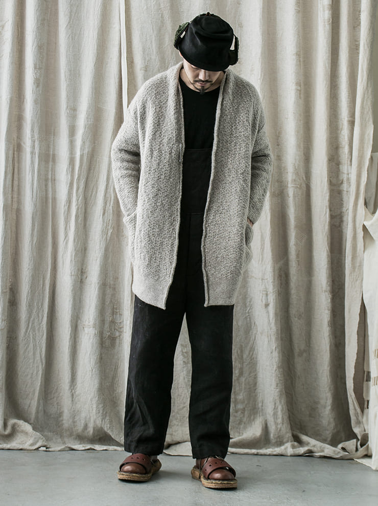 DANIEL ANDRESEN<br> ASTER long knit cardigan / MINK
