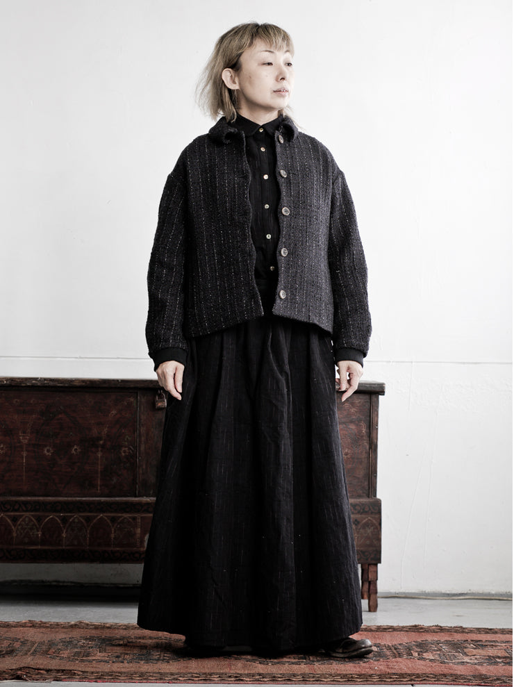 individual sentiments<br />ツイードジャケット NAVY BLACK