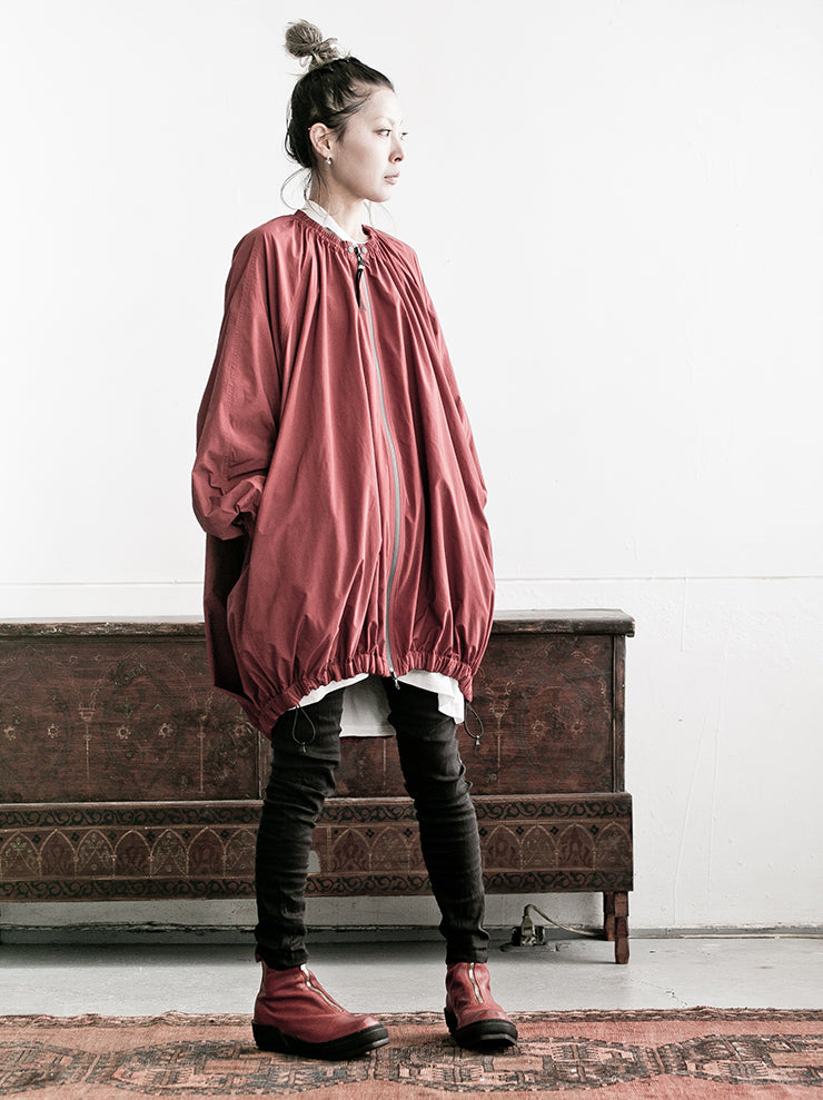 NILøS<br> Ruched long blouson RED