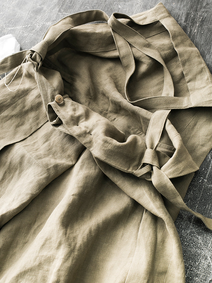 ATELIER SUPPAN<br> WOMENS linen overalls