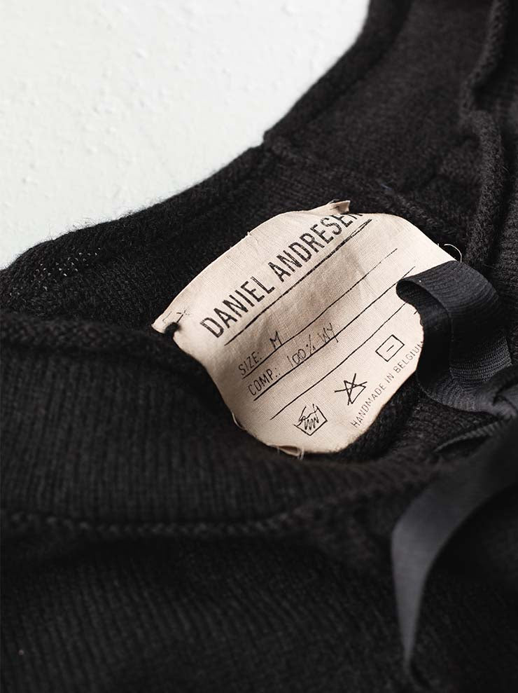 DANIEL ANDRESEN<br> Cormorant long fit trousers / BLACK
